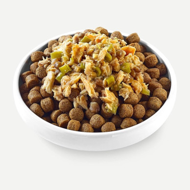 APPLAWS Natural – plic hrană umedă complementară pentru câini, cu pește alb, somon și vegetale în sos, 85 g